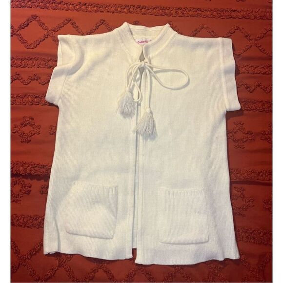 Pompom creamy quirky pockets mock collar size 38 - Picture 15 of 16